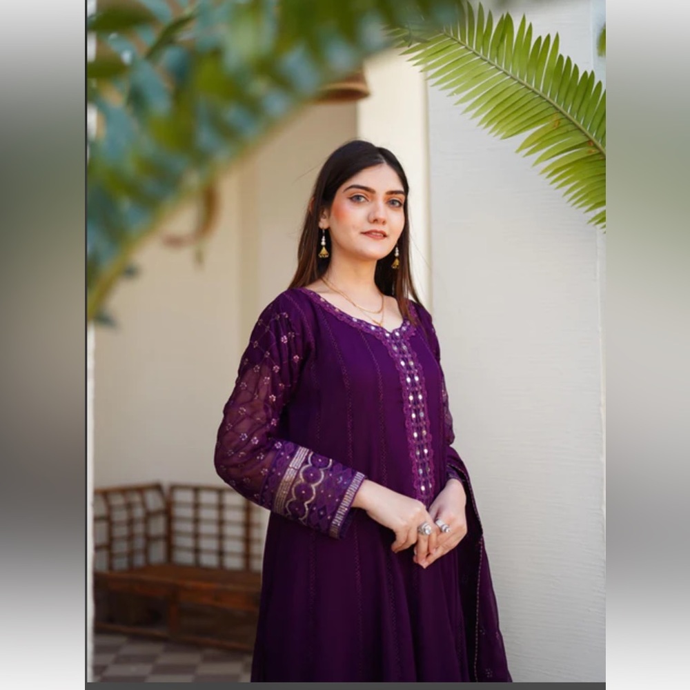 3 piece suit maxi anarkali - Picture 3 of 12